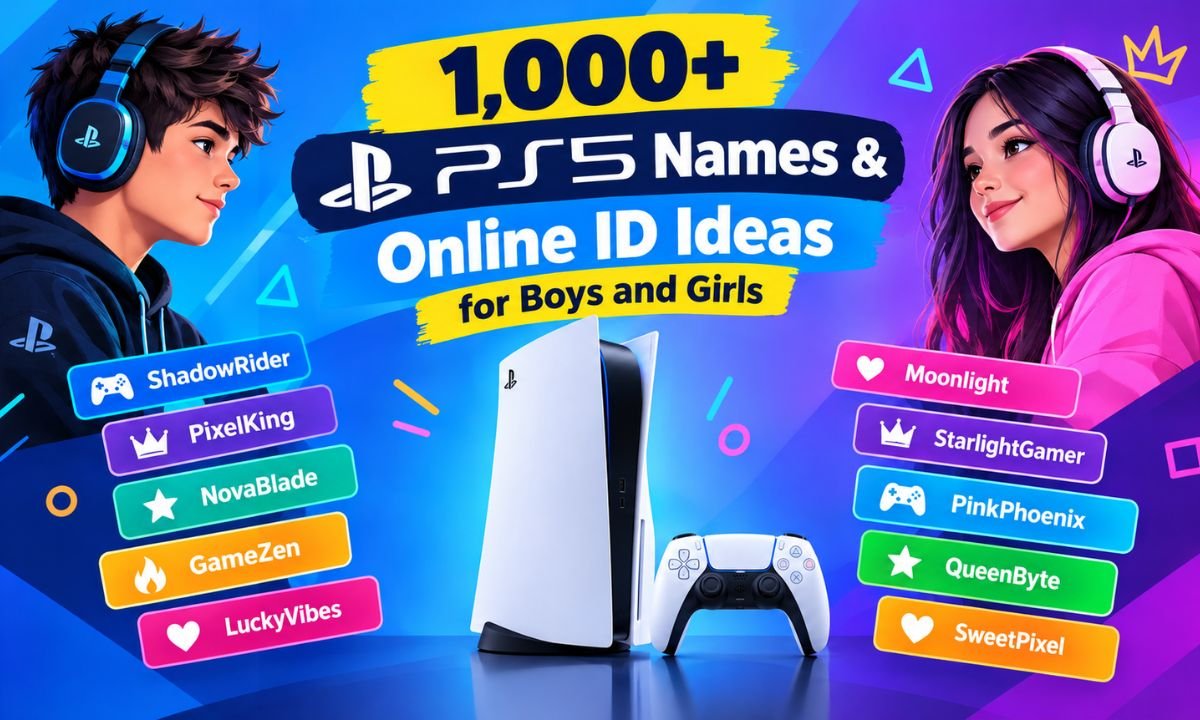 1,000+ PS5 Names & Online ID Ideas for Boys and Girls