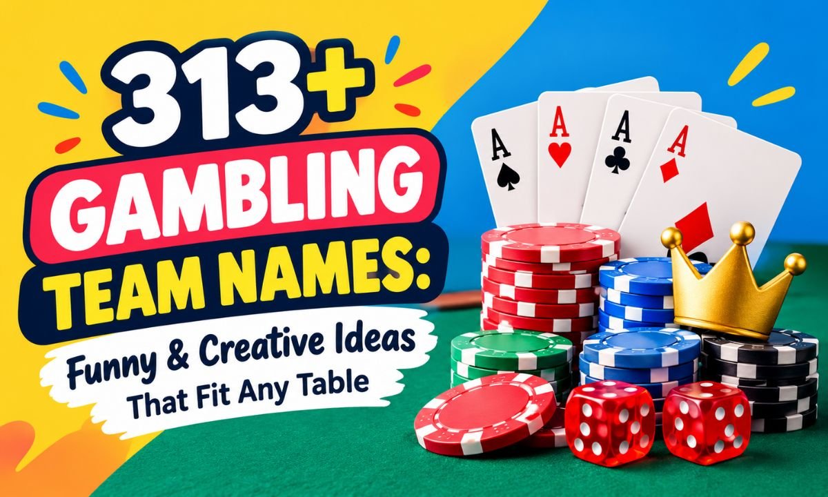 313+ Gambling Team Names Funny & Creative Ideas That Fit Any Table