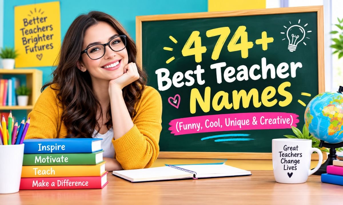 474+ Best Teacher Names (Funny Cool Unique & Creative)