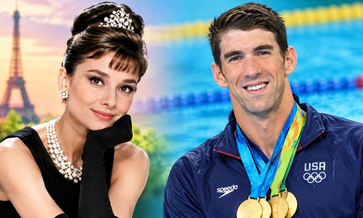 Audrey Hepburn and Michael Phelps (1)